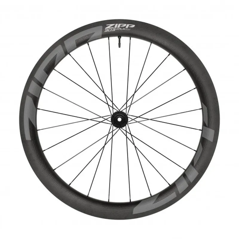 Zipp 303 Xplr SW 700c Carbon Disc Front Wheel 12x100mm Tubeless A1 CentreLocking 24H Standard Graphic