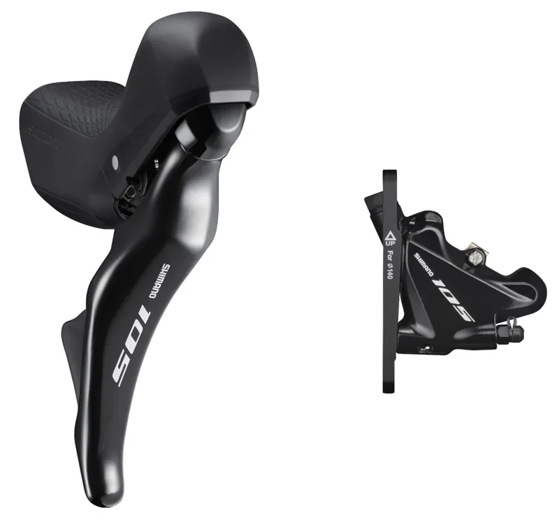 Shimano 105 R7025 Hydraulic Disc STI Flat Mount Calliper Set Black-1