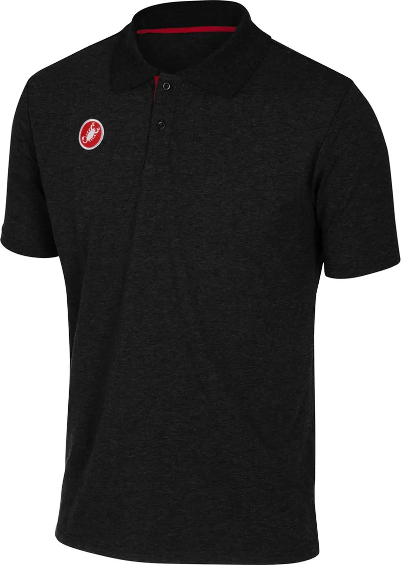 Castelli Race Day SS Polo Shirt Black