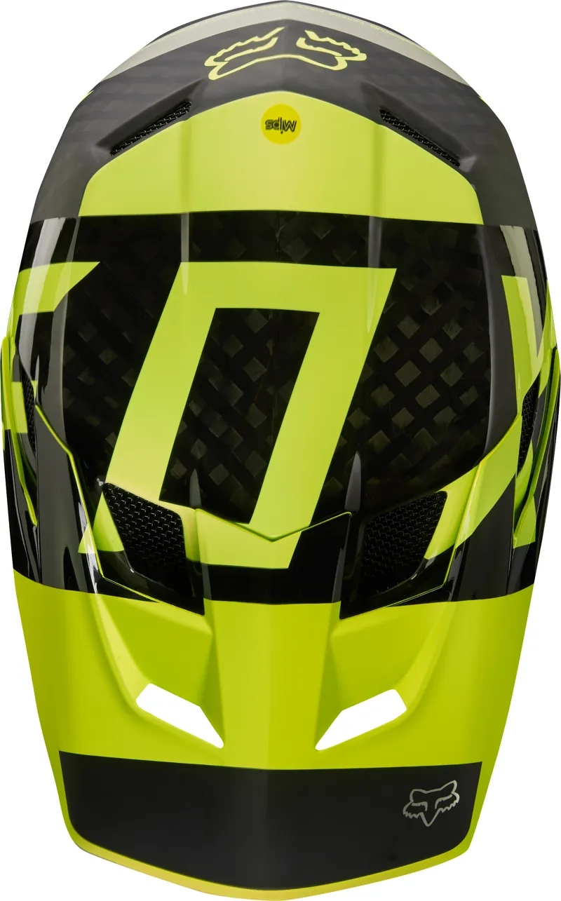 Fox Rampage Pro Carbon Preest Mips Full Face Helmet Yellow/Black-3