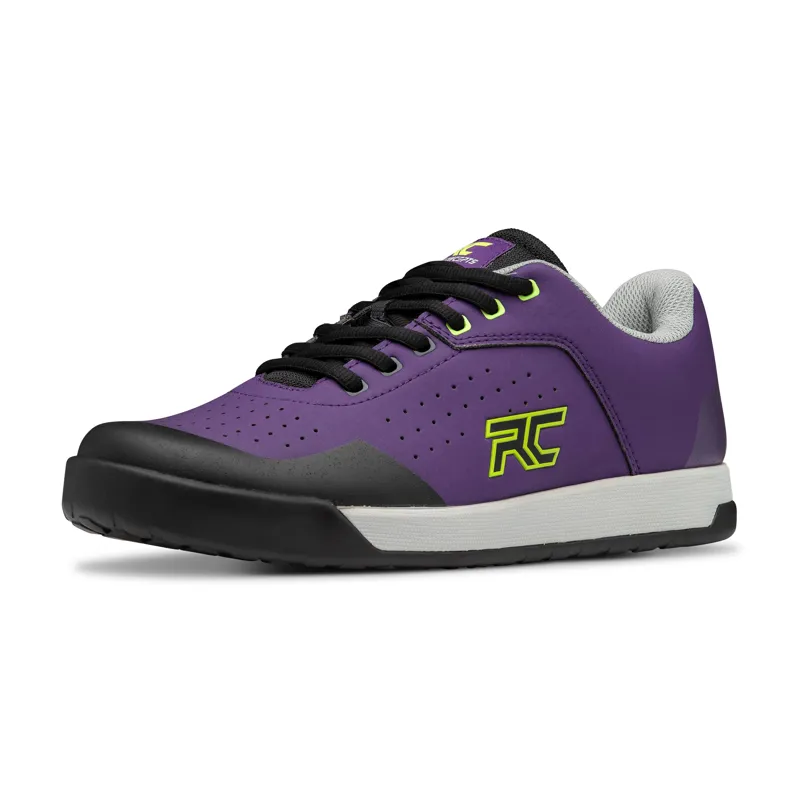 Ride Concepts Hellion Flat MTB Shoes Purple/Lime-1