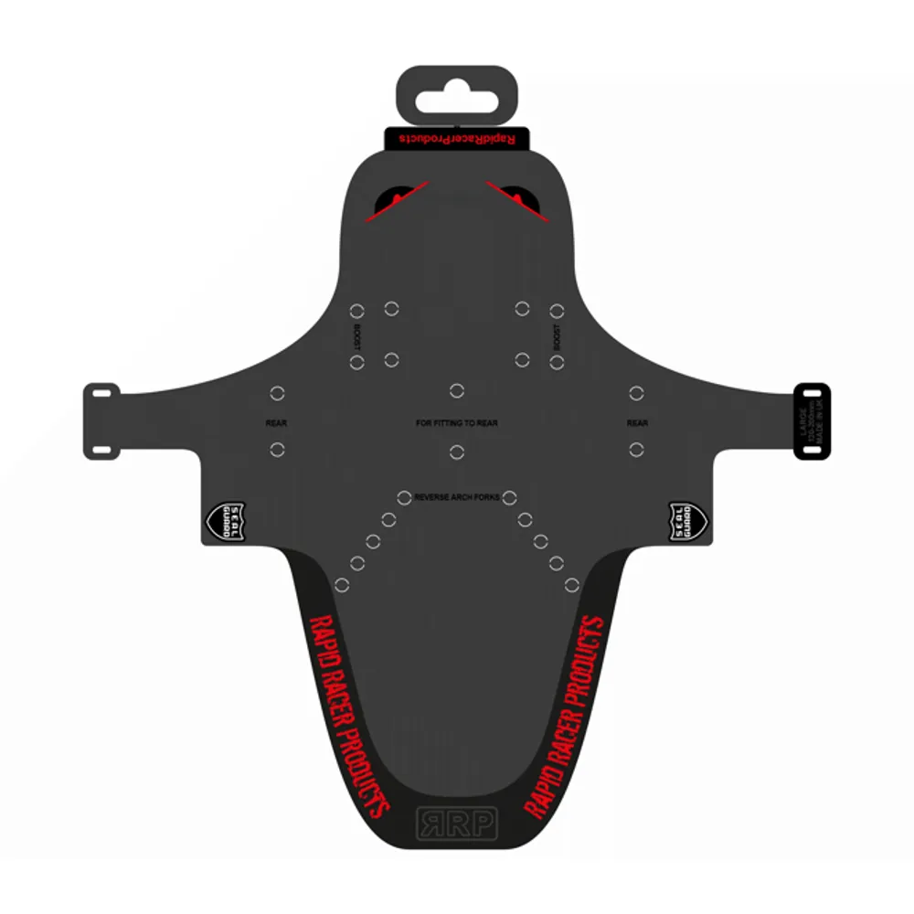 Image of Rapid Racer Products Enduroguard Mudguard Red