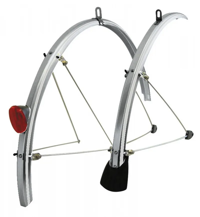 Tortec Reflector Guards Mudguards Set Silver