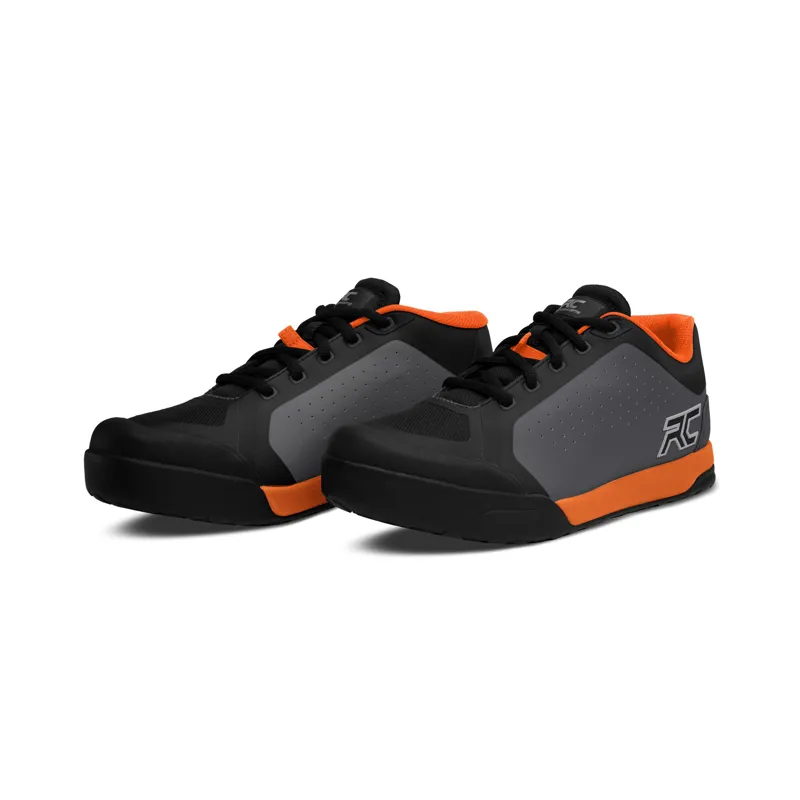 Ride Concepts Powerline Flat Mtb Shoes Charcoal/Orange-1