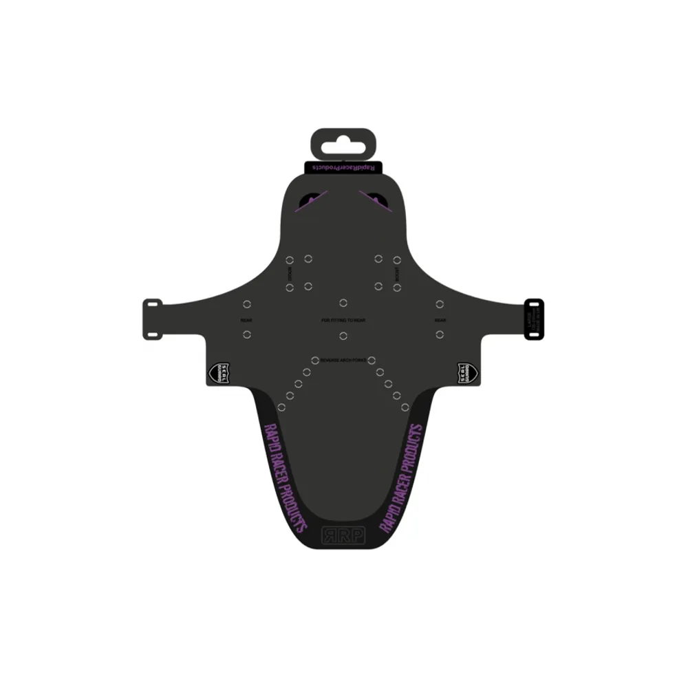 RapidRacerProducts Rapid Racer Products Enduroguard MudGuard Black/Purple
