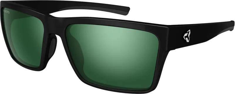 Ryders Nelson Polarized Lens Sunglasses Black/Green Flash