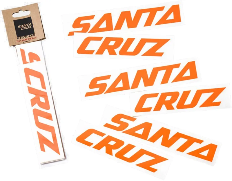 Santa Cruz Custom Downtube Decal Orange