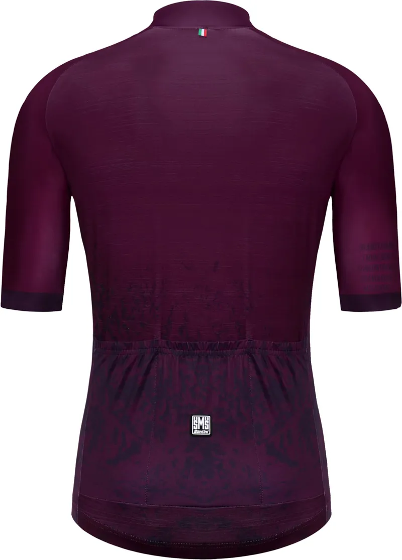 Santini Alpi Short Sleeve Road Jersey Bordeaux-1