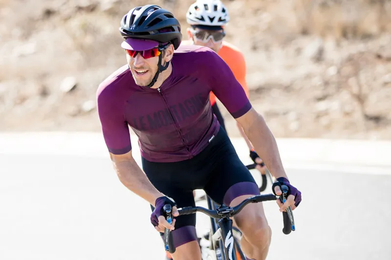 Santini Alpi Short Sleeve Road Jersey Bordeaux-3