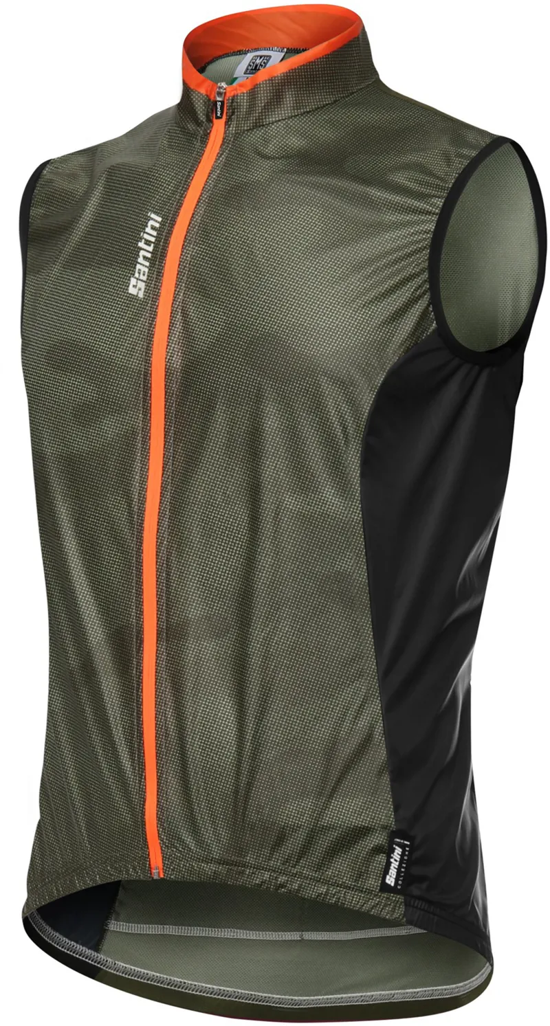 Santini Fine Vest Gilet Green-2