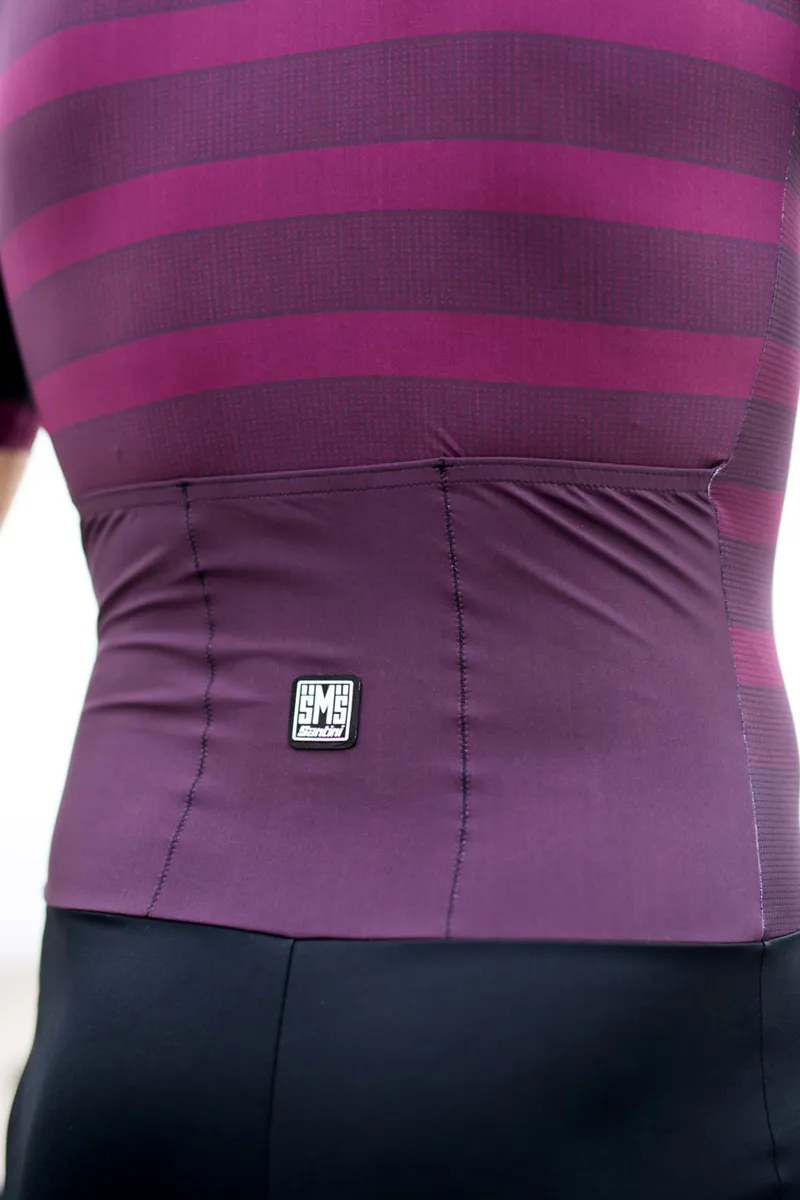 Santini Genio Road Skinsuit Bordeaux-3