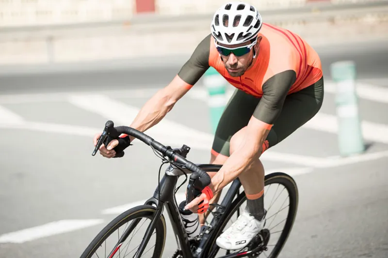 Santini Genio Road Skinsuit Flashy Orange