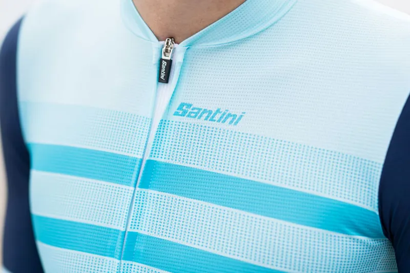 Santini Genio Road Skinsuit Light Blue-4