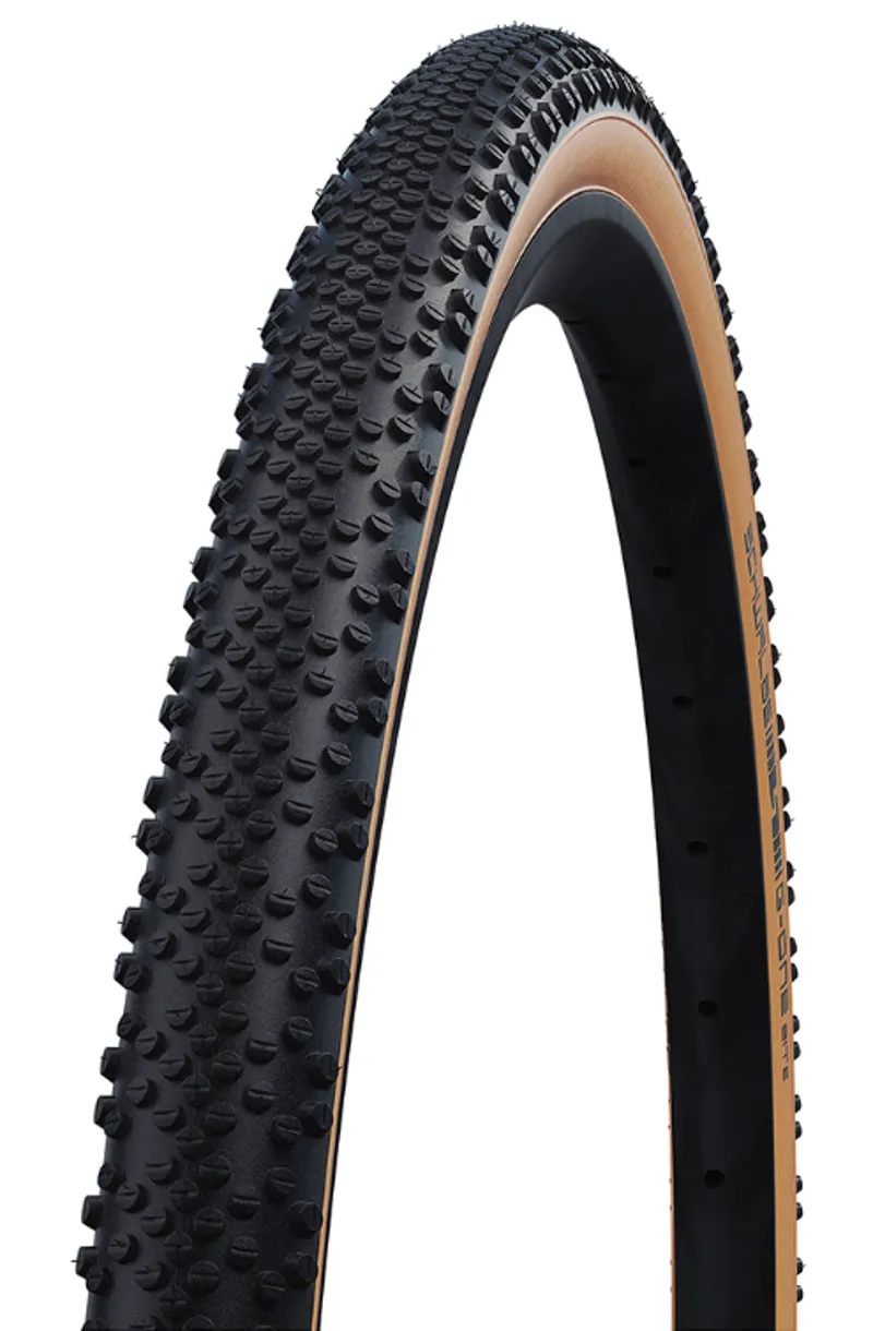 Schwalbe G One Bite Folding Tyre 700x40c Performance Evolution RaceGuard TL Easy Skinwall TLE Black/Bronze