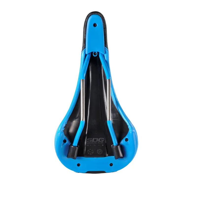 SDG Bel Air Ti-Alloy Rail Saddle Black / Cyan-1