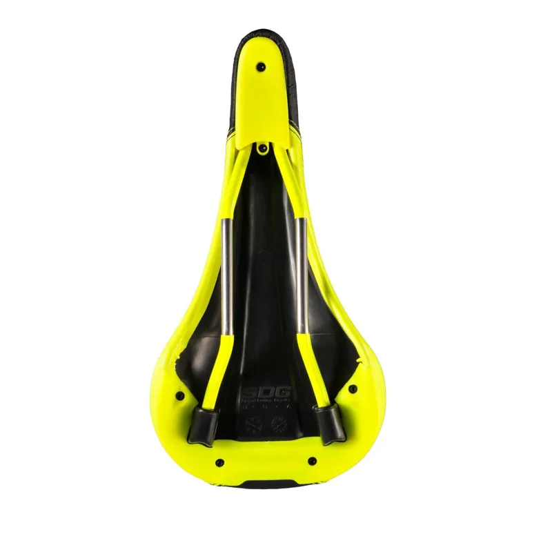 SDG Bel Air Ti-Alloy Rail Saddle Black / Neon Yellow-1