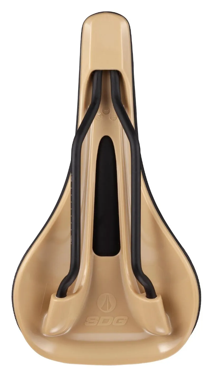 SDG Bel Air 3.0 Lux-Alloy Rail Saddle Black Microfibre Top/Tan Base-1