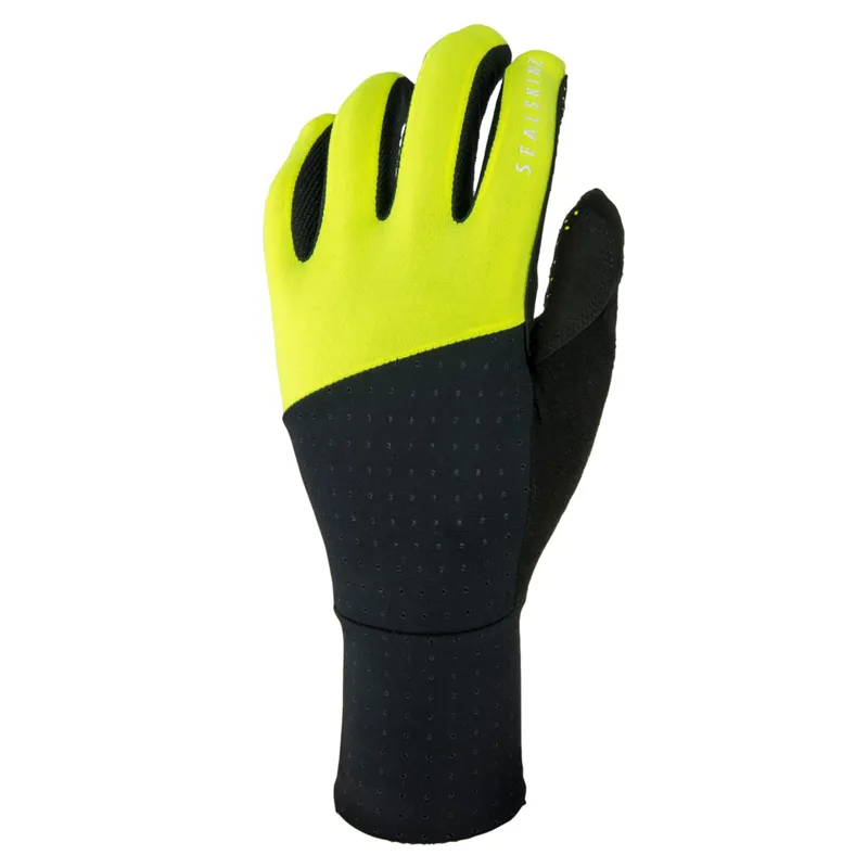SealSkinz Solo Super Thin Gloves Black/Yellow
