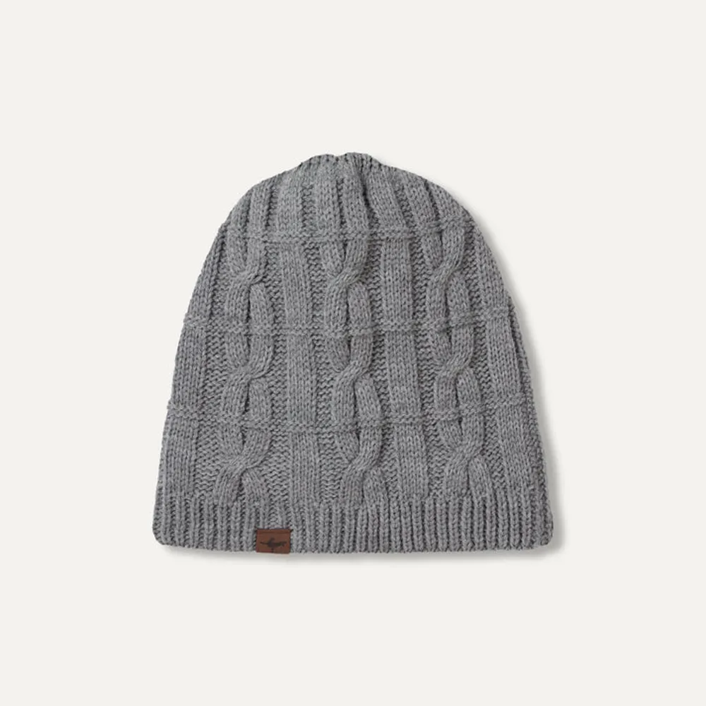 Image of SealSkinz Blakeney Waterproof Cold Weather Cable Knit Beanie Grey