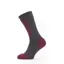 Sealskinz Cold Weather Mid Length Hydrostop Socks Grey/Red/White