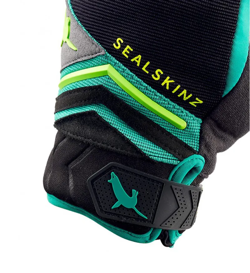 Sealskinz Dragon Eye MTB Gloves Black/Green-3