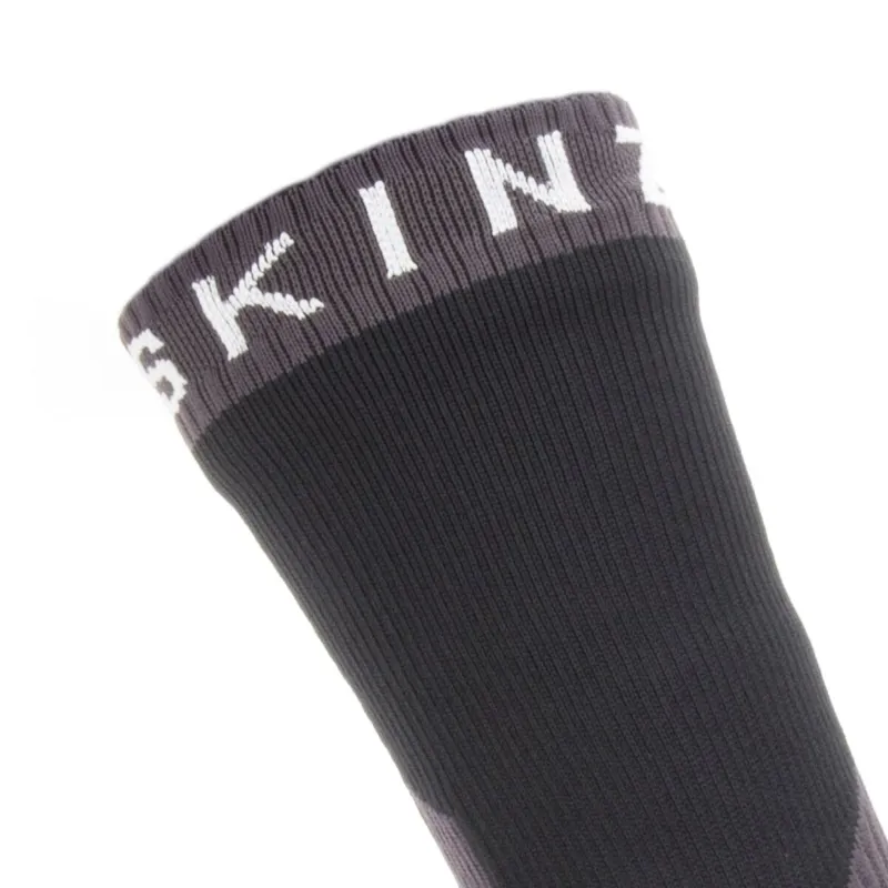 SealSkinz Waterproof Extreme Cold Weather Mid Length Sock Black/Grey/White-1