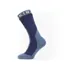 SealSkinz Waterproof Extreme Cold Weather Mid Length Sock Navy Blue/Yellow