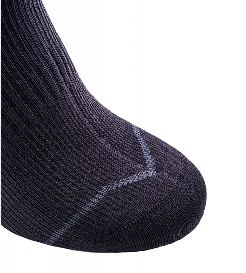 SealSkinz Thin Mid Socks with Hydrostop Black/Grey