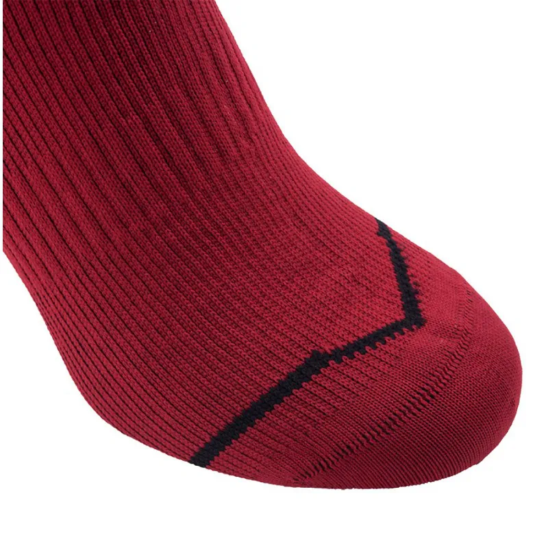 SealSkinz Thin Mid Socks with Hydrostop Red/Black