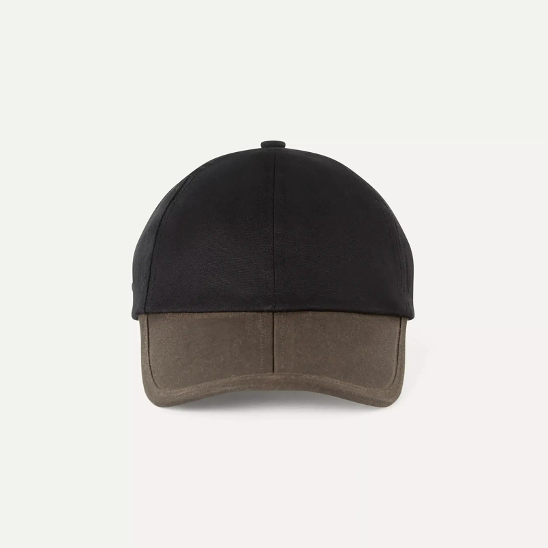 SealSkinz Marham Waterproof Oiled Canvas Cap One Size Black/Olive-1