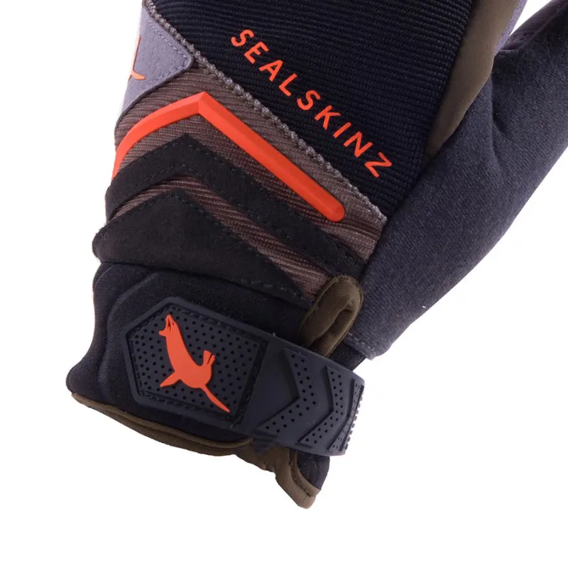 SealSkinz Dragon Eye MTB Gloves Black/Orange-1