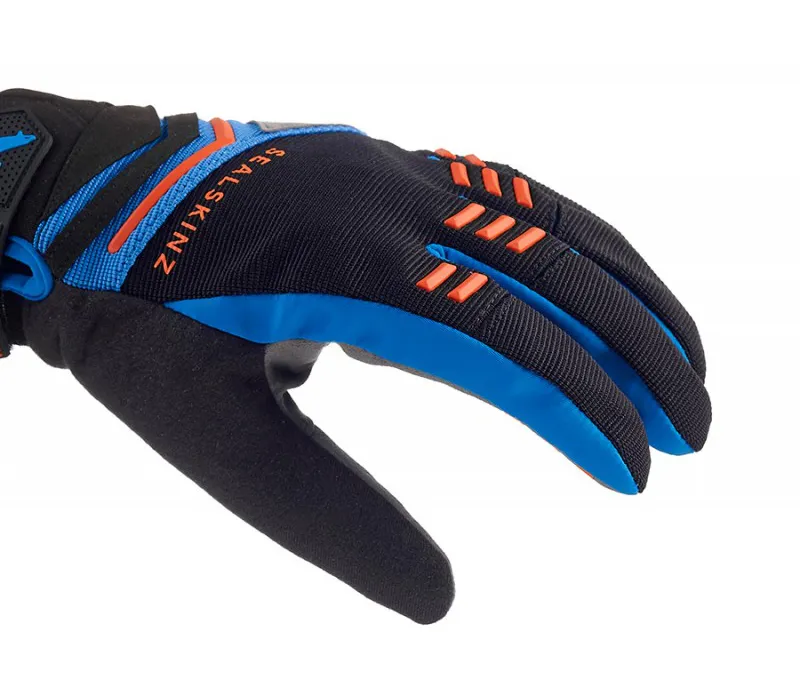 SealSkinz Dragon Eye MTB Gloves Black/Blue/Orange-1