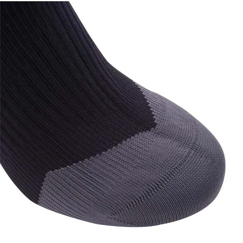 Mens M SEALSKINZ MTB Mid Sock with Hydrostop Black//Charcoal//Anthracite