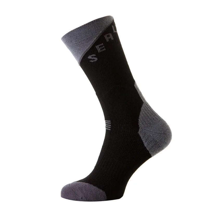 SealSkinz MTB Trail Mid Socks Black/Anthracite/Charcoal