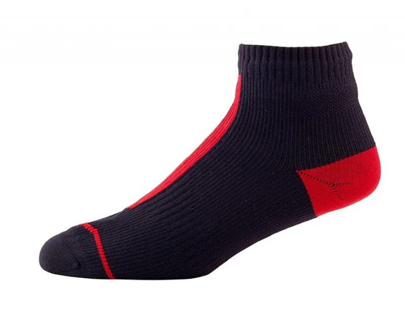 SealSkinz Road Thin Socklet Black/Red