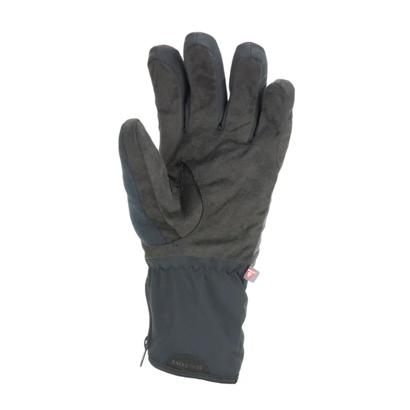 SealSkinz Waterproof Cold Weather Reflective Gloves Black/Red-1