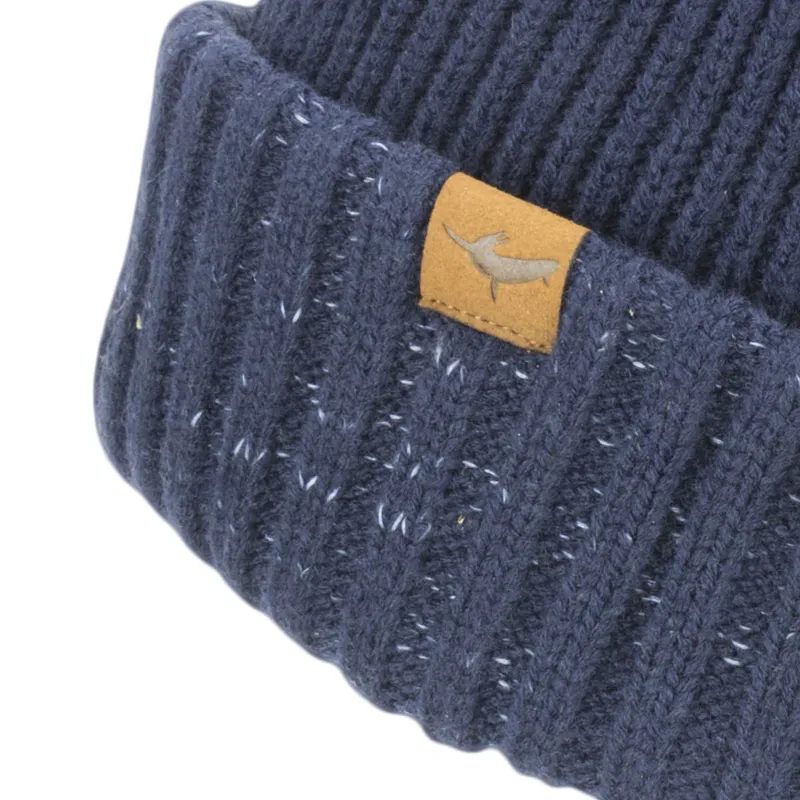 SealSkinz Waterproof Cold Weather Roll Cuff Beanie Navy Blue-1