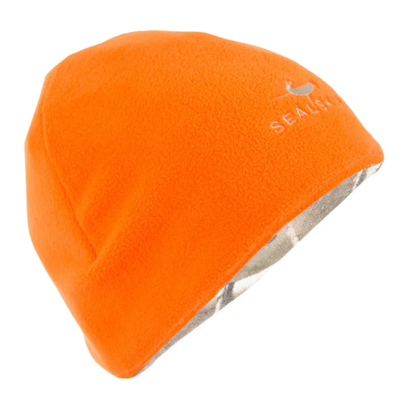 SealSkinz Waterproof Cold Weather Camo Reversible Beanie Realtree/Orng-2