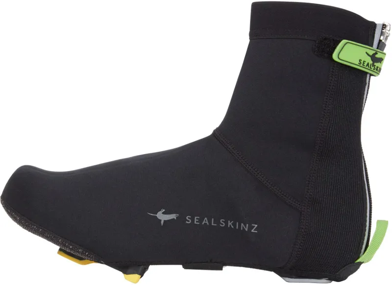 SealSkinz Open Sole Neoprene Overshoes Black/Green