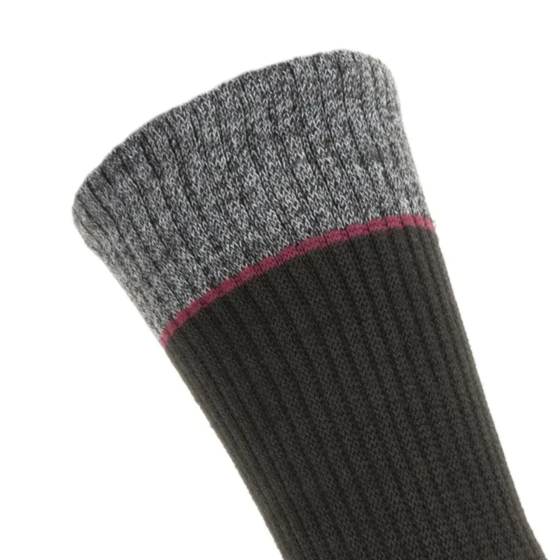 SealSkinz Solo QuickDry Mid Length Sock Black/Grey/Red-1