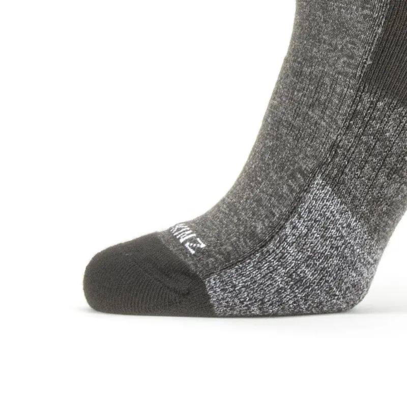 SealSkinz Solo QuickDry Mid Length Sock Black/Grey-1