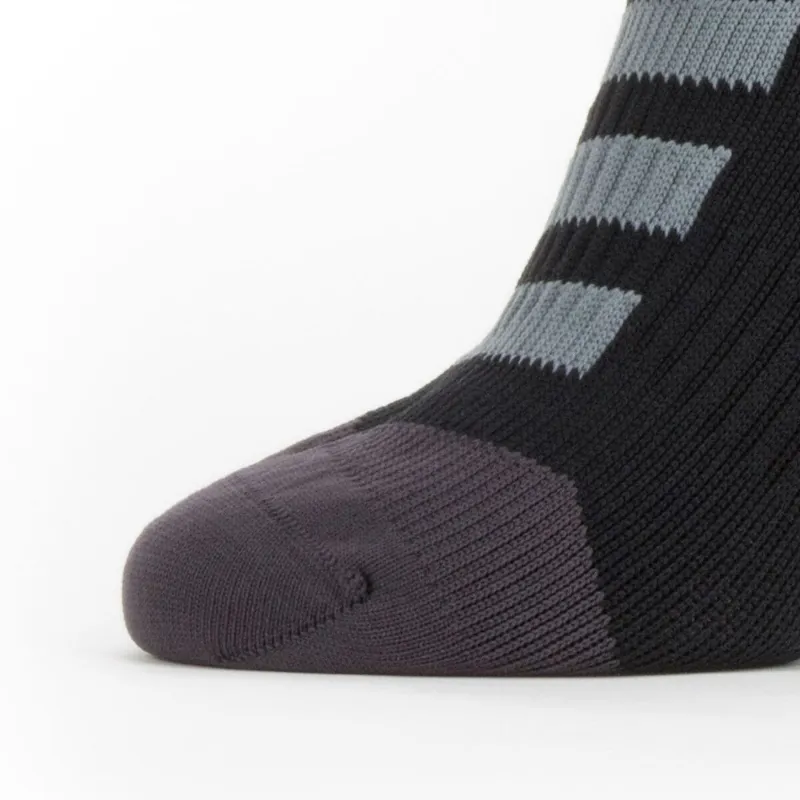 Sealskinz Road Enkel Hydrostop Fietssokken Zwart/Grijs