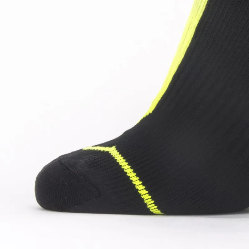 SealSkinz Waterproof All Weather Ankle Length Sock with Hydrostop Black/Yellow-2