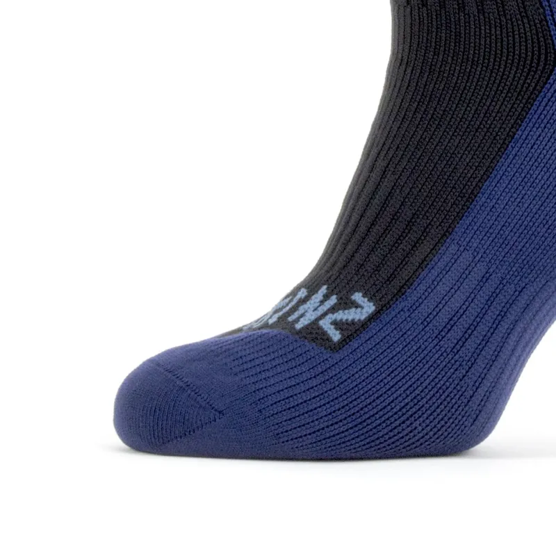 SealSkinz Waterproof Cold Weather Mid Length Sock Black/Navy-1