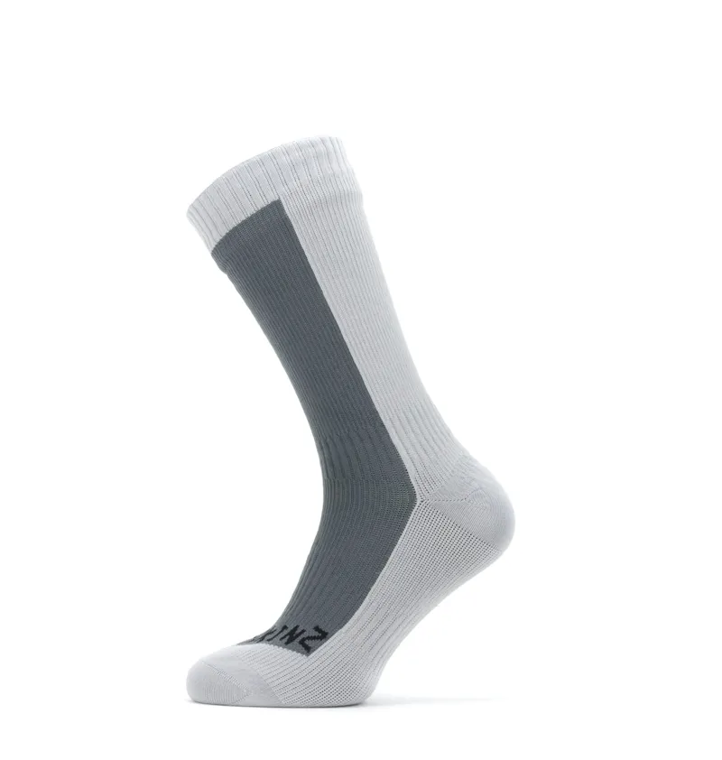 SealSkinz Waterproof Cold Weather Mid Length Sock Grey