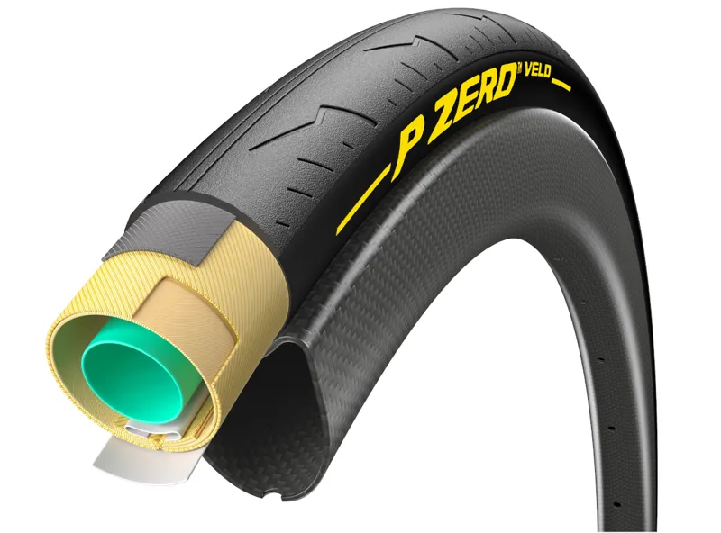 Pirelli P Zero Velo Tub 700x25c Tubular Road Tyre Black-4