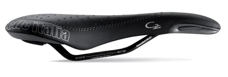 Selle Italia Saddle C2 Gel Manganese Flow S2 Saddle Black-1
