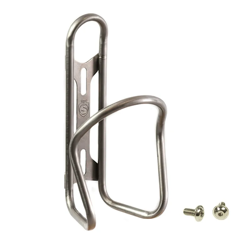 Silca Sicuro Titanium Bottle Cage Silver
