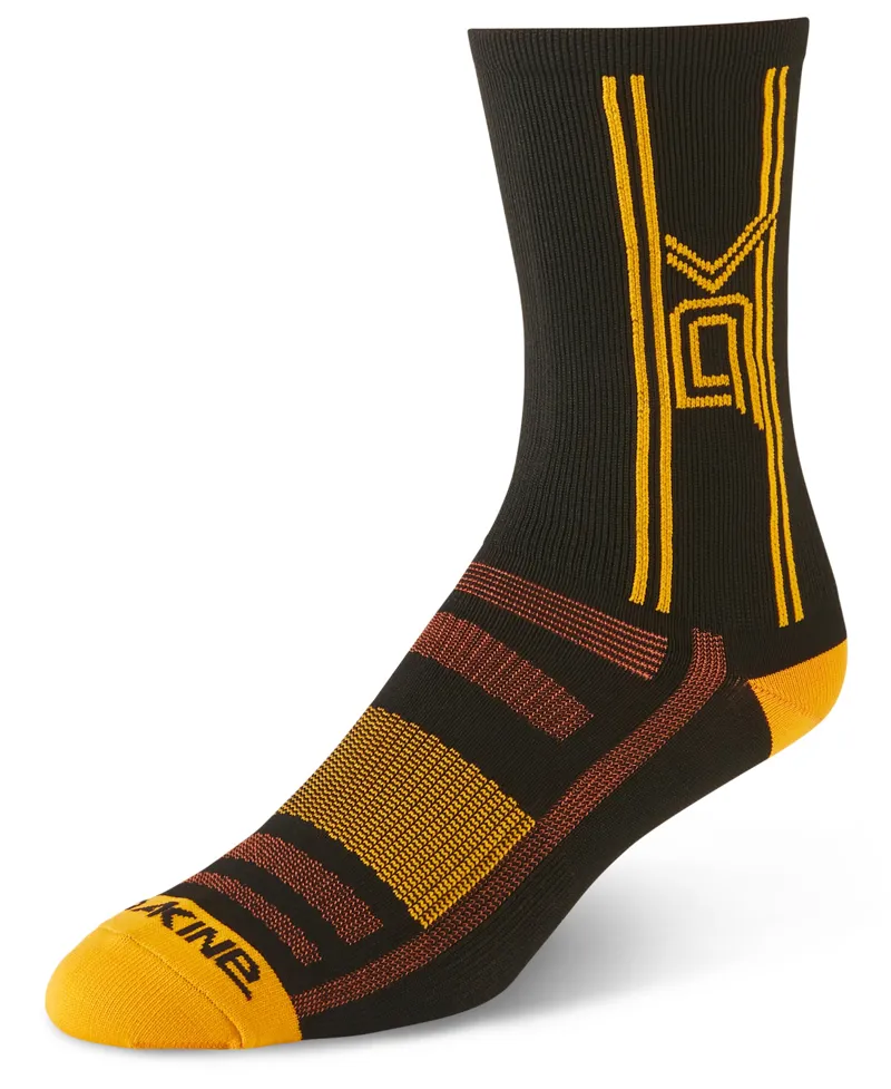 Dakine Singletrack Socks Golden Glow/Black