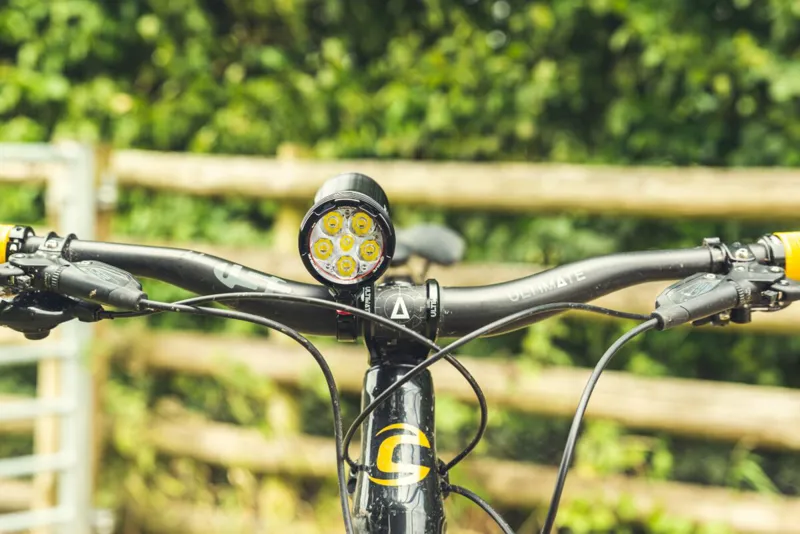 Exposure Six Pack MK11 Front Light with 35/31.8mm QR Bracket Gunmetal Black-1